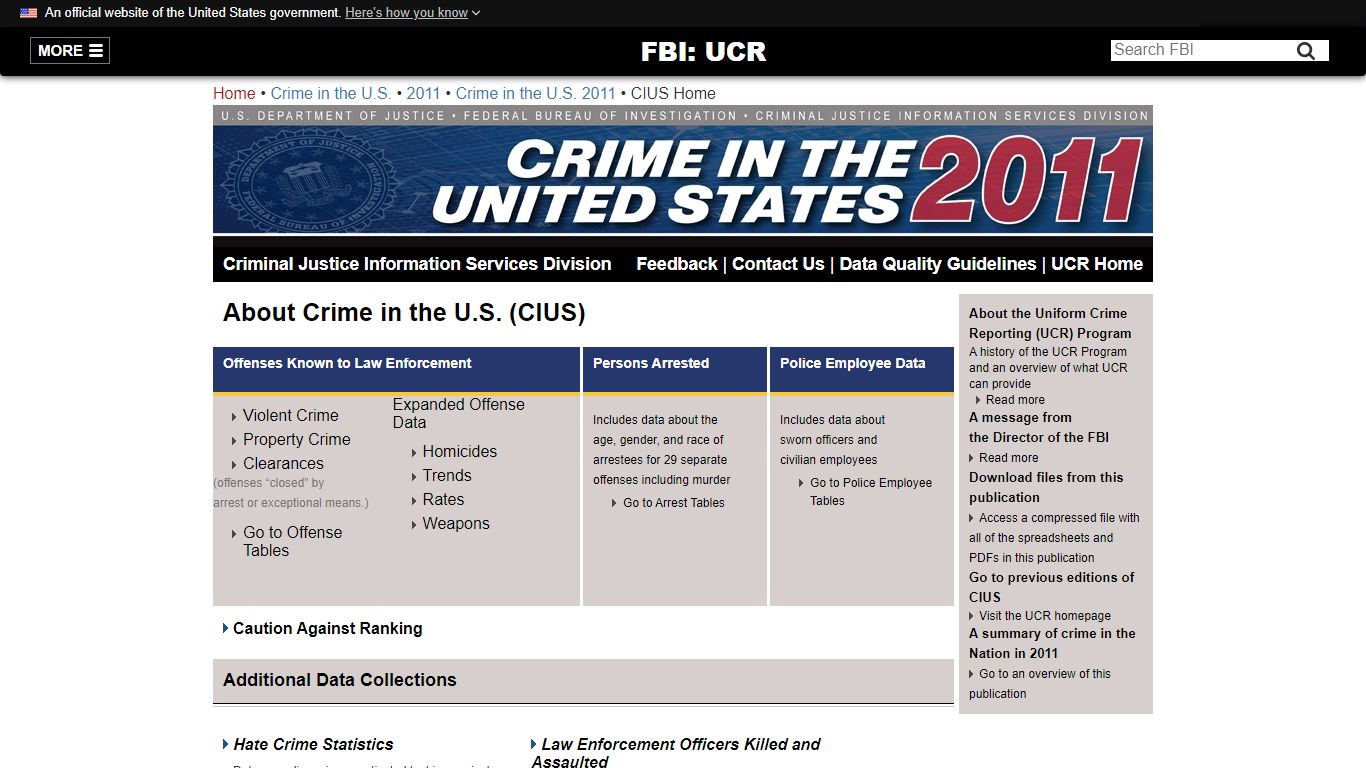 FBI — CIUS Home